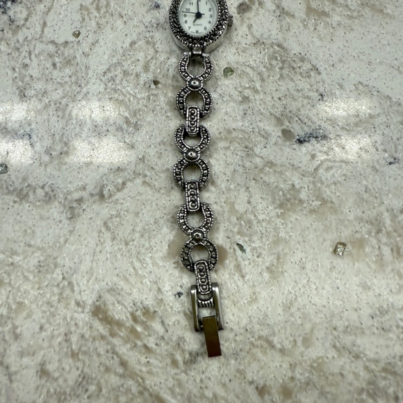 Pre-‎ Owned Women's quartz Vintage style Marcasite bracelet watch - Picture 5 of 7